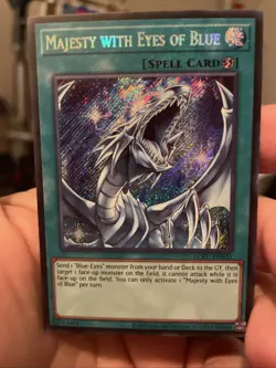 Majesty with Eyes of Blue LCKC-EN031 Unlimited Secret Rare NM +Bonus FREE SHIPPI - Image 1