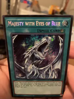 Majesty with Eyes of Blue LCKC-EN031 Unlimited Secret Rare NM +Bonus FREE SHIPPI - Image 2