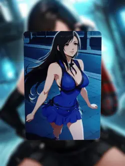 Tifa Lockhart Final Fantasy Anime Waifu Sexy Goddess Doujin Lewd Hentai Card - Image 1