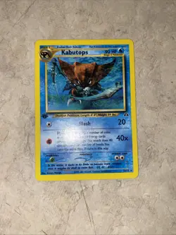 Pokemon TCG Neo Discovery Kabutops Card 25/75 Non Holo NM Condition - Image 1