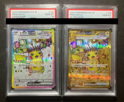 PSA 10 Pikachu ex Pokemon Card 136/106 UR 122/106 SR set Super Electric Breaker - Image 1