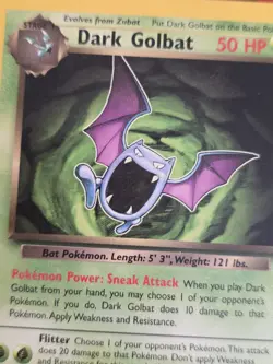 Dark Golbat 24/82 Team Rocket Unlimited Non-holo Rare Pokemon Card - Image 2