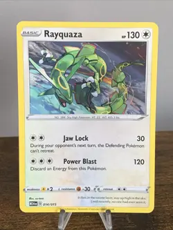 Pokemon Card - Rayquaza 2025 Mcdonalds Dragon Discovery 014/015 Promo - Image 1
