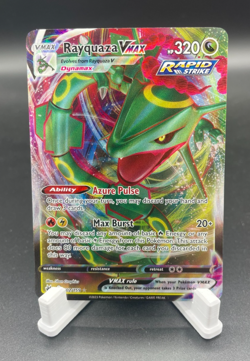 Pokemon Rayquaza VMAX Crown Zenith Ultra Rare Card 102/159 Near Mint Condition - Image 1