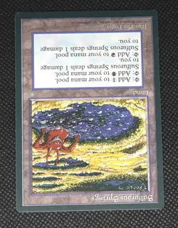 Magic The Gathering Sulfurous Springs Ice Age Rare Card NM MTG - Image 2