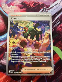 Pokemon TCG Kieran Full Art Sir Twilight Masquerade Card 218/167 MINT Condition - Image 1