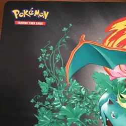 2019 Pokemon Trading Card Game Play Mat Charizard Blastoise Venasaur - Image 3