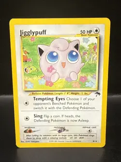 Pokemon TCG Jigglypuff Southern Islands 8/18 Vintage Promo Card - Image 2