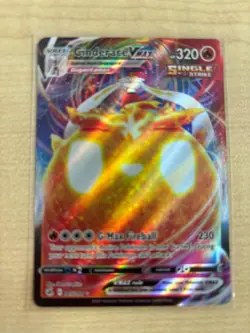 Pokemon Card Cinderace VMAX 045/264 Fusion Strike Rare Near Mint - Image 1
