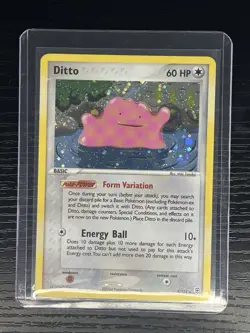 Pokemon EX 2004 Fire Red & Leaf Green Ditto Holo Rare Card 4/112 NM! - Image 1