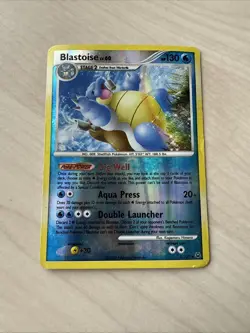 Blastoise 2/127 Platinum Reverse Holo Pokemon Card - Heavily Played (PR) - Image 1