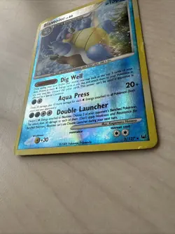 Blastoise 2/127 Platinum Reverse Holo Pokemon Card - Heavily Played (PR) - Image 2