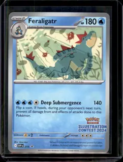 SVP213 Feraligatr - Black Star Promo Illustration Contest 2024 Pokemon Card NM - Image 1