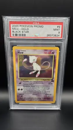 Mew Black Star Promo 9 - PSA 9 - Holo Pokemon Card - WoTC - Image 1