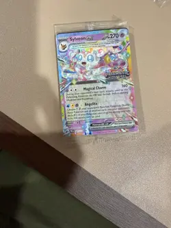 Sylveon Ex Pokemon Prismatic Evolutions Stamped Promo Card 041/131 NM Sealed - Image 2