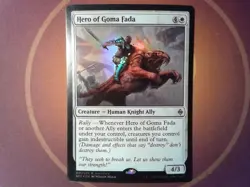 Foil Alternate Art Hero of Goma Fada - Magic the Gathering mtg white - Image 1