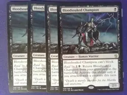 4x Bloodsoaked Champion Khans of Tarkir - Magic the Gathering Black - Image 1