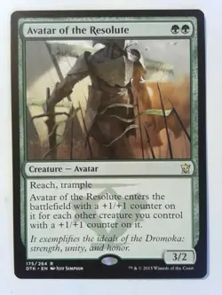 Avatar of the Resolute Dragons of Tarkir - Magic the Gathering MTG - Green - Image 1