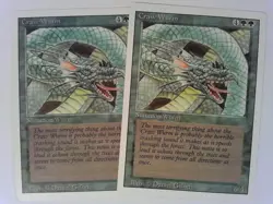 2x Craw Wurm Revised Edition NICE Magic the Gathering MTG RV - Image 1