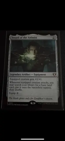 Sword of the Animist Commander Masters, Regular, CMM 0413, NM, NEAR MINT - Image 1