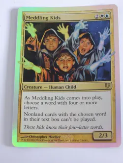 MTG - FOIL - Meddling Kids - Unhinged - NM - Image 1