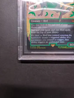 Traveling Chocobo Neon Ink Green BGS 10 Pristine MTG Final Fantasy FIN 0551d - Image 3