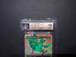 Traveling Chocobo Neon Ink Green BGS 10 Pristine MTG Final Fantasy FIN 0551d - Image 4