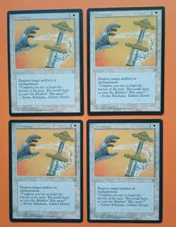 Magic the Gathering MTG Ice Age DISENCHANT X 4 LP/EX C 1995! - Image 1