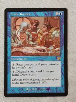 NM Trade Routes Mercadian Masques Mtg Magic the Gathering - Image 1