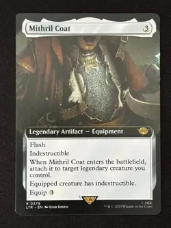 1x MTG Mithril Coat (Extended Art) - The Lord of the Rings (LTR) #379 - Magic - Image 1