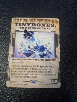 MTG -Tinybones, the Pickpocket (Showcase) - Outlaws of Thunder Junction - LP - Image 1