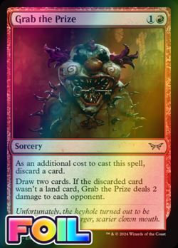 x1 Grab the Prize DSK Duskmourn MTG 138 FOIL COMMON M/NM 1x - Image 1