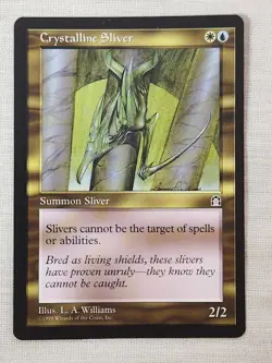 NM Crystalline Sliver Stronghold Mtg Magic the Gathering - Image 1