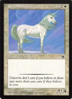 Regal Unicorn C POR Portal Summon Creature LP-NM - Image 1