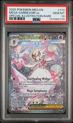 2025 POKEMON MEG EN MEGA EVOLUTION 178 MEGA GARDEVOIR EX PSA 10 - Image 1