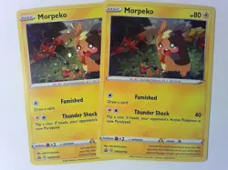 2x Morpeko - SWSH116 Black Star Holo Promo Pokemon Card - Totally Sweet - Image 1