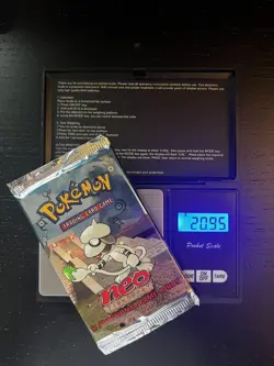 Pokemon TCG Neo Discovery English Booster Pack Factory Sealed - Weighed 20.95g - Image 4