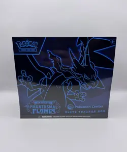Pokemon TCG Mega Evolution Phantasmal Flames Pokemon Center Exclusive ETB - Image 1