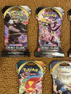Lot Of 5 Pokemon Sword And Shield Rebel Clash Darkness Ablaze Factory Sealed - Image 2