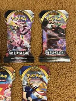 Lot Of 5 Pokemon Sword And Shield Rebel Clash Darkness Ablaze Factory Sealed - Image 3
