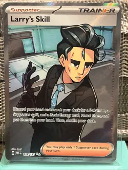 Pokemon TCG Trainer Larry's Skill 139/131 Ultra Rare Holo Prismatic Evolutions - Image 1