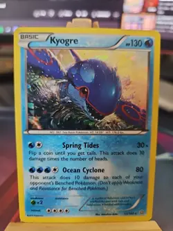 Pokemon TCG Kyogre 53/160 Deck Exclusive Holo Rare Cracked Ice Holo 2015 NM - Image 1