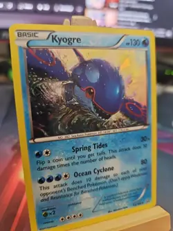 Pokemon TCG Kyogre 53/160 Deck Exclusive Holo Rare Cracked Ice Holo 2015 NM - Image 2
