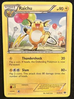 LP - Raichu 40/99 Uncommon - Next Destinies - Pokemon TCG - Image 1