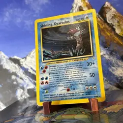 Shining Gyarados - 65/64 Pokemon Neo Revelation - Holo ✨ HP / Damaged - Image 2