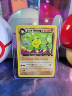 Dark Primeape 43/82 Pokemon TCG Team Rocket Unlimited Regular Uncommon LP - Image 1