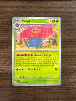 Pokemon 151 NON Holo Rare Vileplume - 045/165 - DECK EXCLUSIVE - Image 1