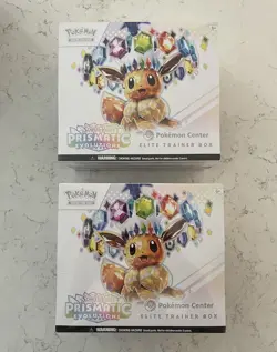 (2) Prismatic Evolutions Pokemon Center Exclusive Elite Trainer Box ETB - Image 1