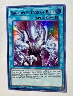 (Blue) Rage with Eyes of Blue LDS2-EN029 - Ultra Rare - LP 1st Edition - Image 1