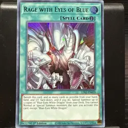 Yugioh Rage with Eyes of Blue LDS2-EN029 Ultra Rare 1st GREEN NM - Image 1
